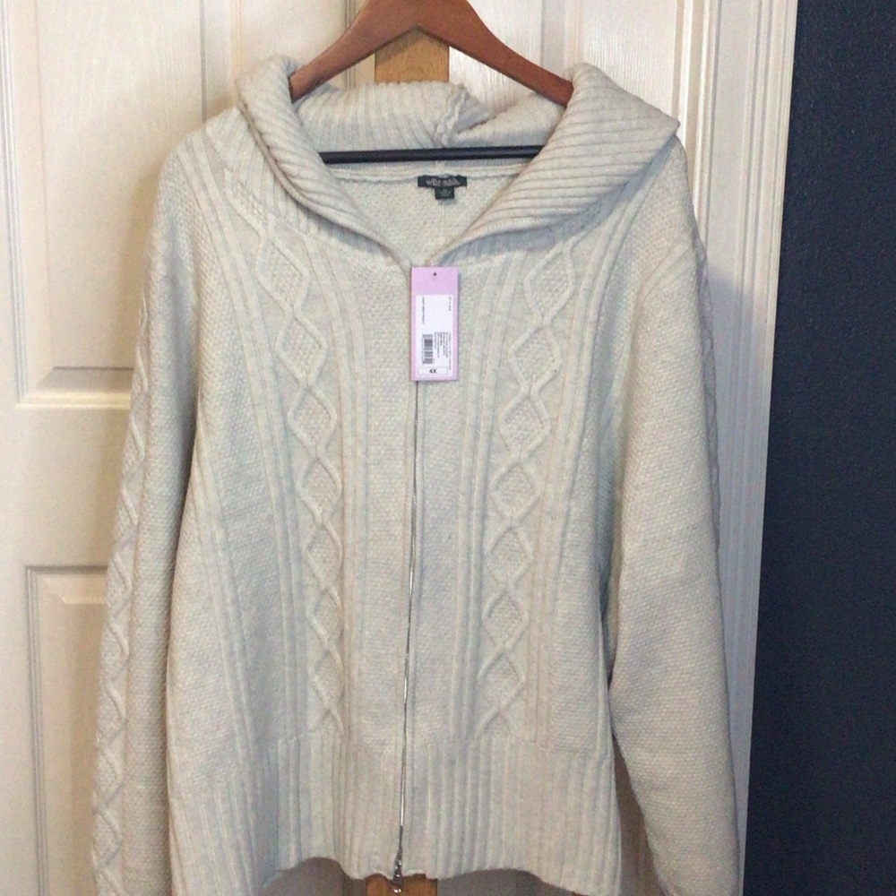 Wild Fable Off-White Cowl Neck Sweater - Picture 2 of 7
